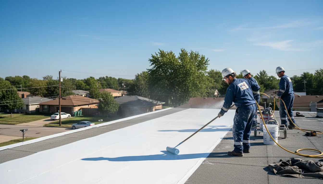 Commercial roof coating in Alamo, IN near me